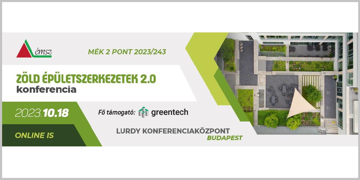Zöld Épületszerkezetek 2.0 konferencia
